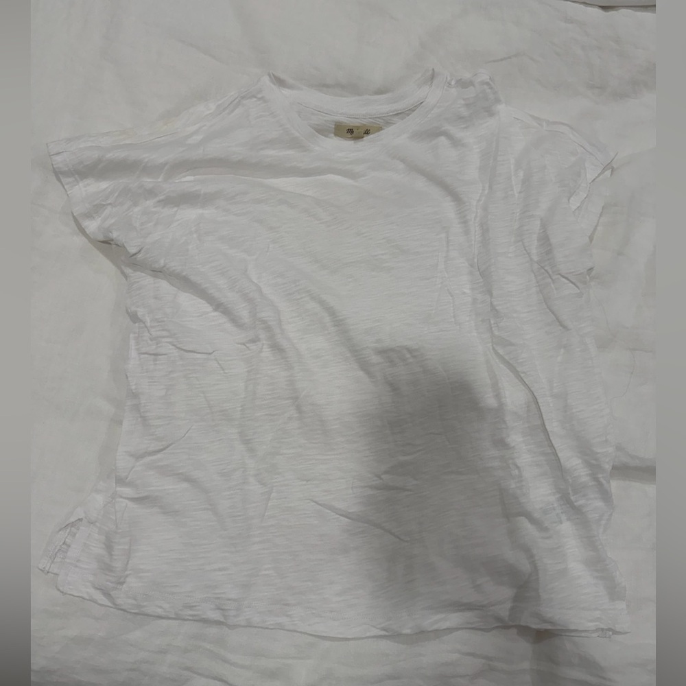 NWOT Madewell dolman sub crewneck t white size M